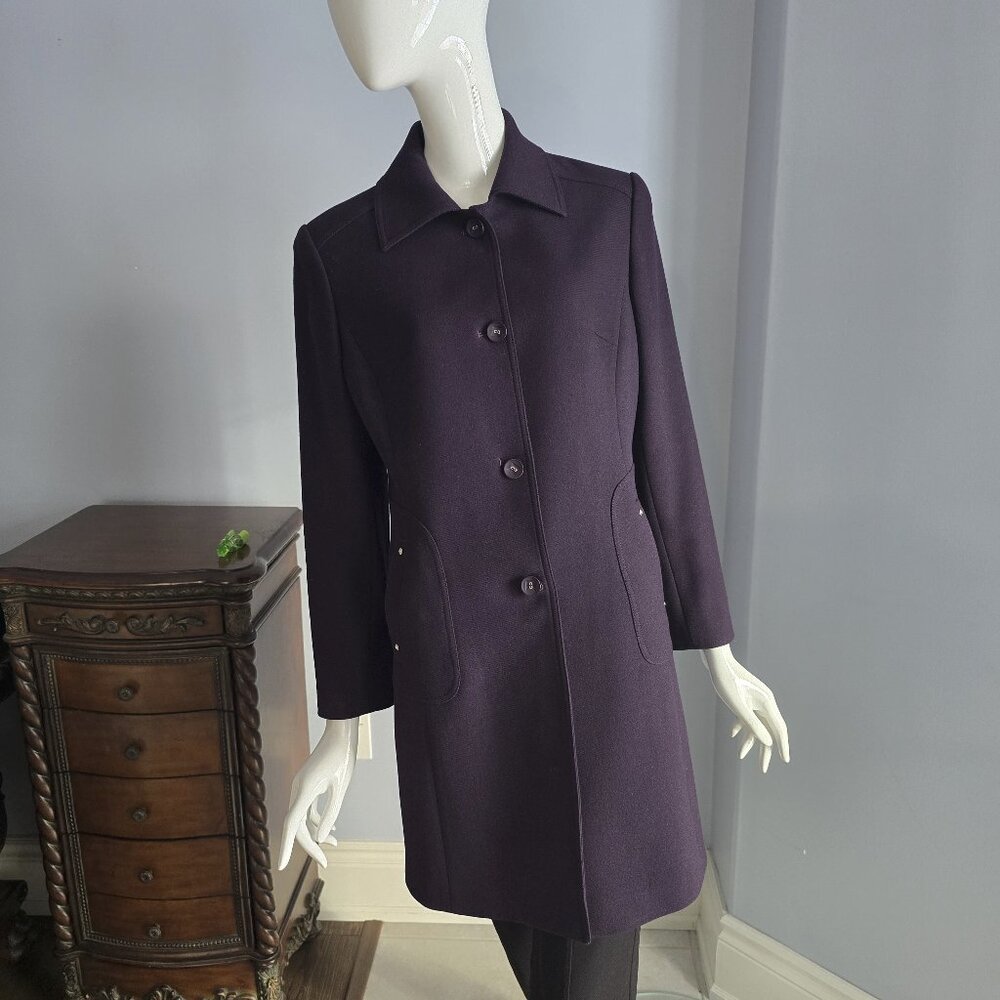 Felicia Plum Coat – Tagged XL (Fits US Medium)